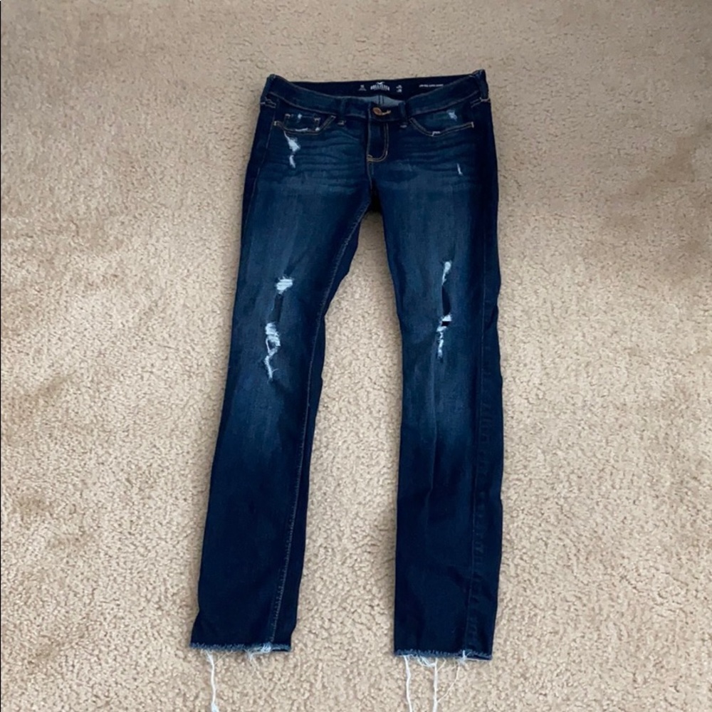 hollister dark wash jeans